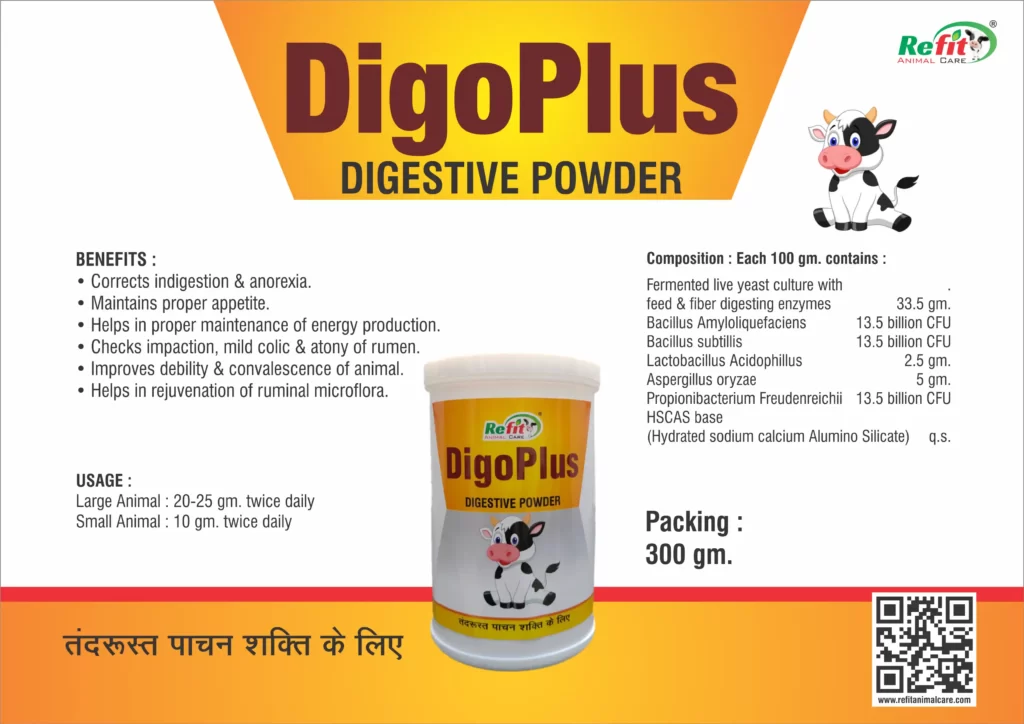 cattle digestive probiotics powder supplement