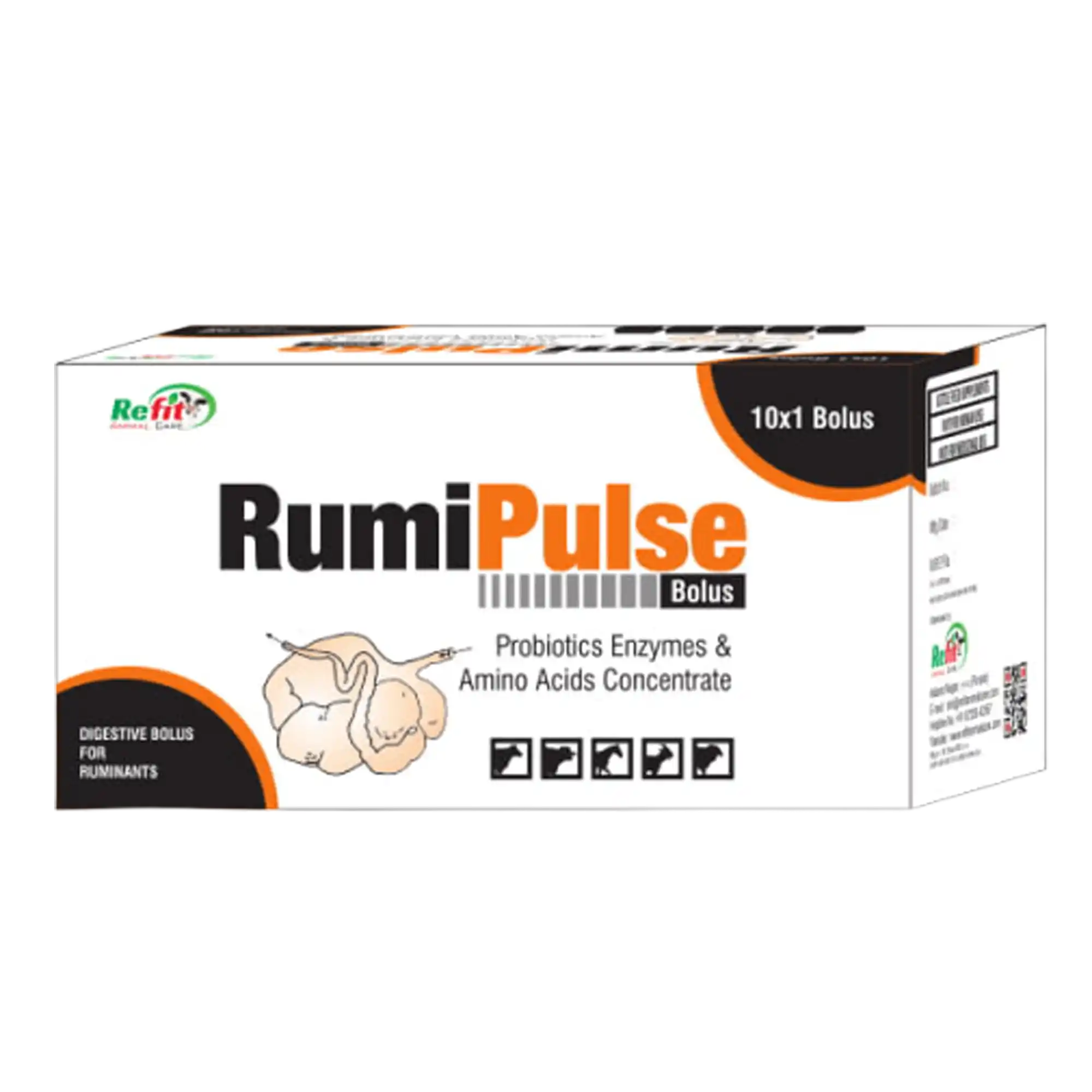 Image of Refit Animal Care Product veterinary rumen bolus for cattle cows and buffalo