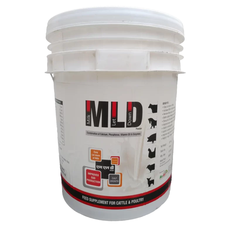 veterinary supplement powder for milk let down process in cow