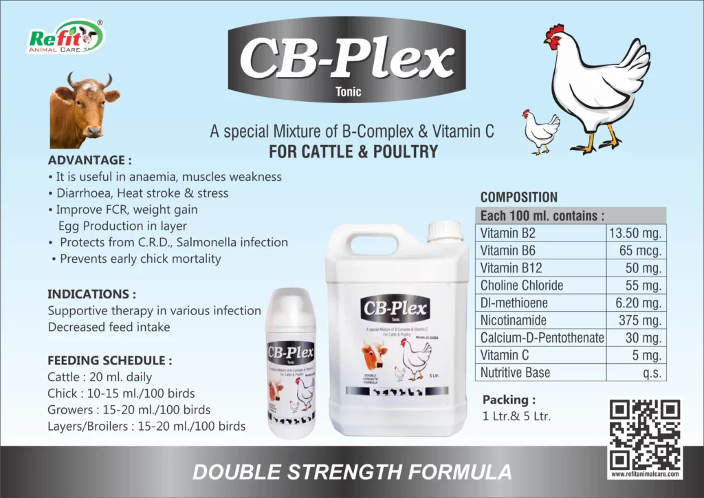 vitamin b complex for poultry and cattle