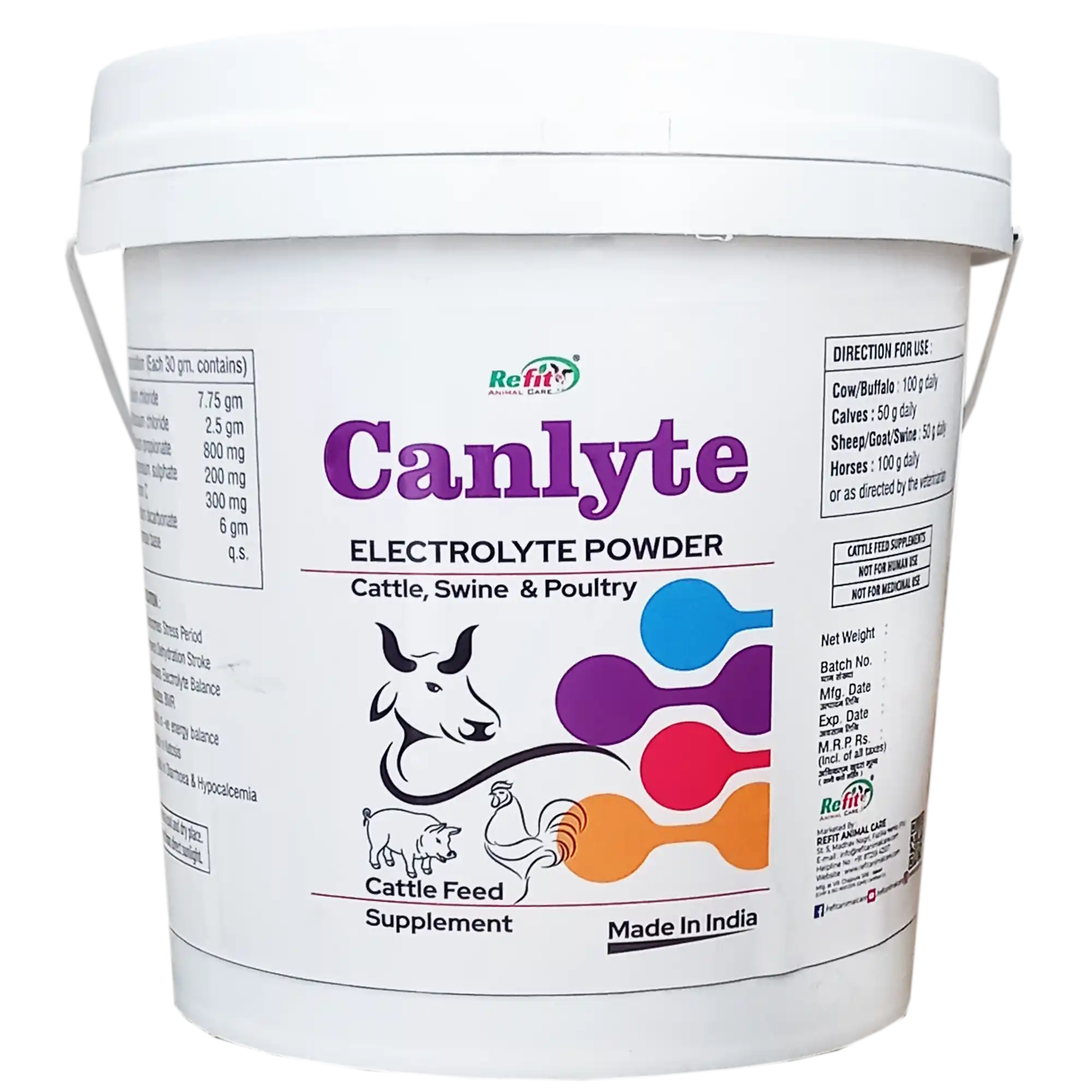 electrolyte powder for animals refit animal care