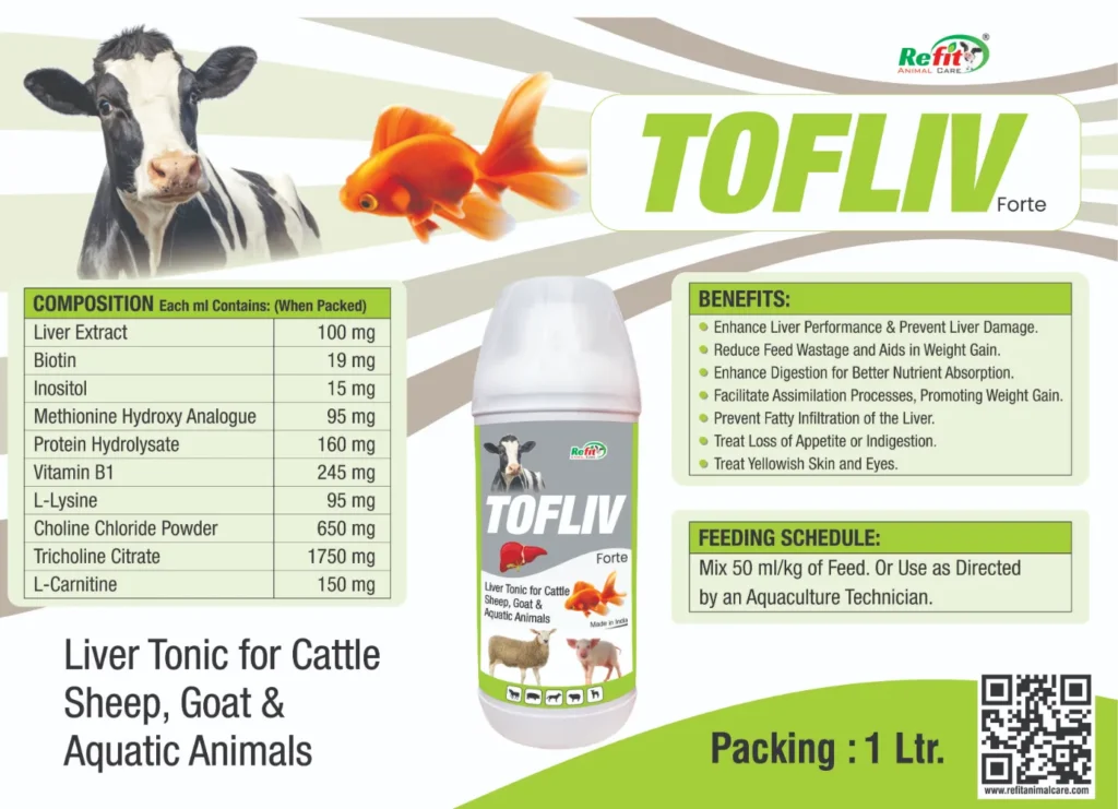 liver tonic supplement for cattle and fish refit animal care