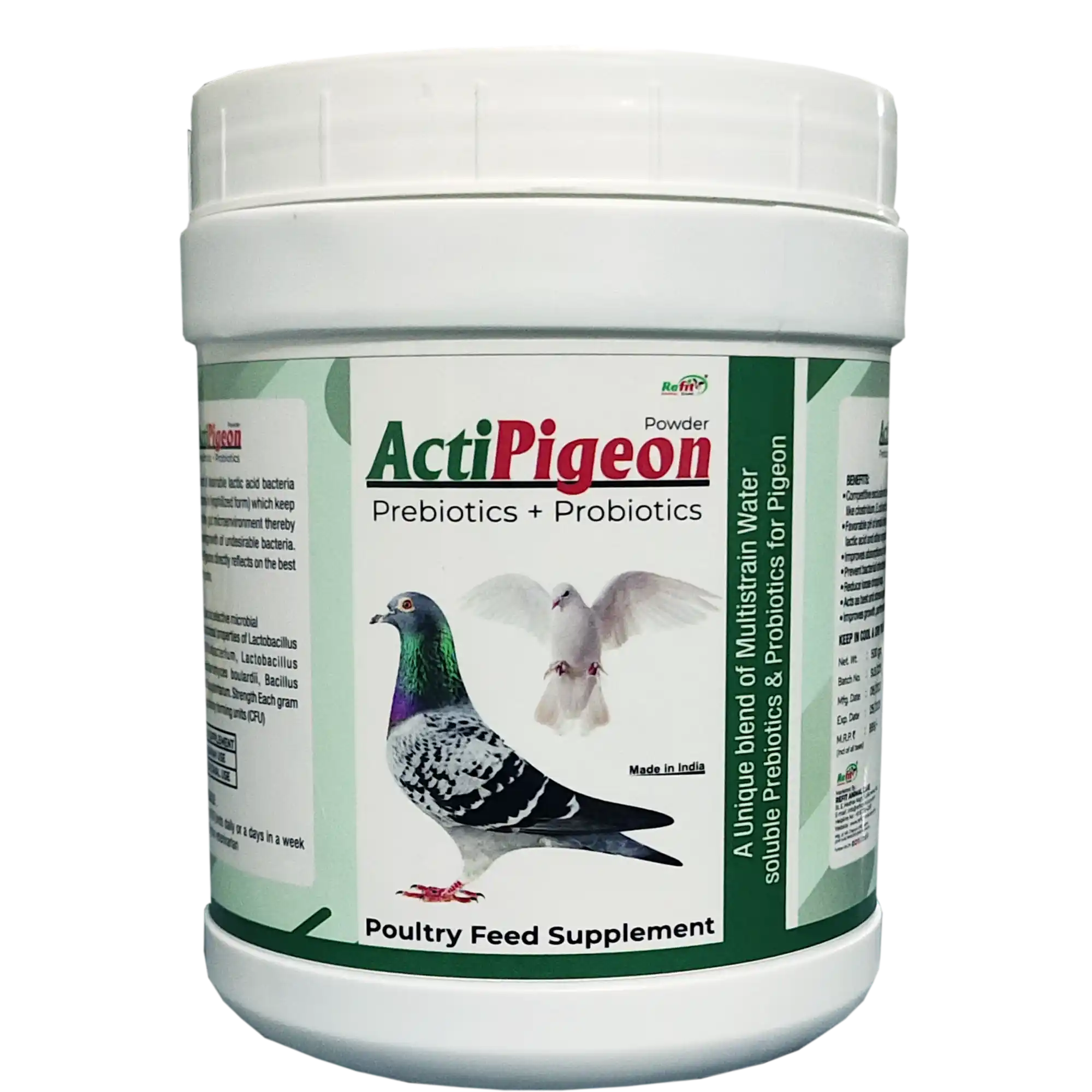 prebiotics and probiotics for pigeon