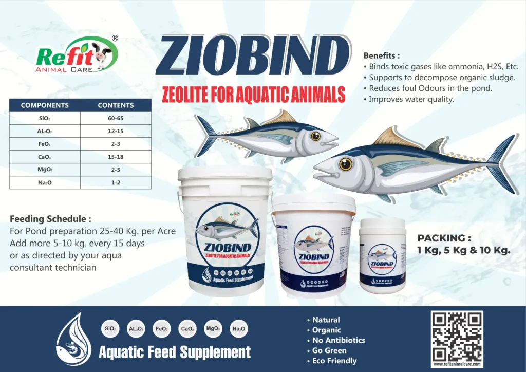 Ziobind ziolite for fish